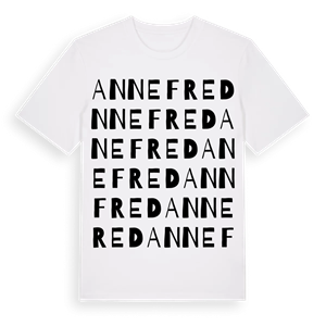 Annefred ordlek t-shirt – ekologisk bomull t-shirt från Pinshirt