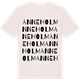 Vintage White t-shirt med Anneholm ordlek t-shirt