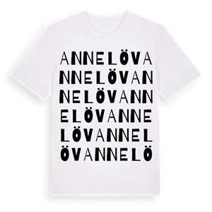 Annelöv ordlek t-shirt – ekologisk bomull t-shirt från Pinshirt