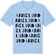 Blue Soul t-shirt med Annelund ordlek t-shirt