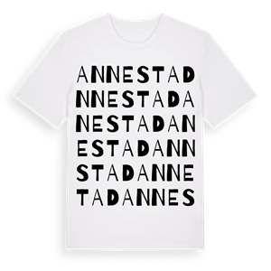 Annestad ordlek t-shirt – ekologisk bomull t-shirt från Pinshirt
