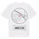 White t-shirt med Annestad t-shirt