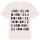 Vintage White t-shirt med Annielund ordlek t-shirt