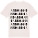 Vintage White t-shirt med Anno ordlek t-shirt