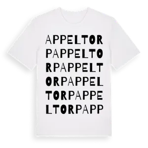 Appeltorp ordlek t-shirt – ekologisk bomull t-shirt från Pinshirt