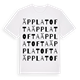 White t-shirt med Äpplatofta ordlek t-shirt