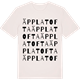 Vintage White t-shirt med Äpplatofta ordlek t-shirt