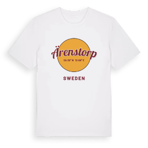 Ärenstorp cirkel t-shirt – ekologisk bomull t-shirt från Pinshirt