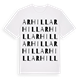 White t-shirt med Arhill ordlek t-shirt
