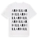 White t-shirt med Arhill ordlek t-shirt