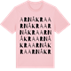 Pink Cotton t-shirt med Arnåkra ordlek t-shirt