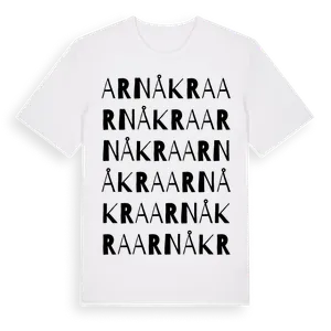 Arnåkra ordlek t-shirt – ekologisk bomull t-shirt från Pinshirt