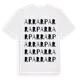 White t-shirt med Arrarp ordlek t-shirt