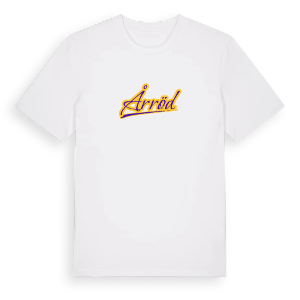 Årröd baseball t-shirt – ekologisk bomull t-shirt från Pinshirt
