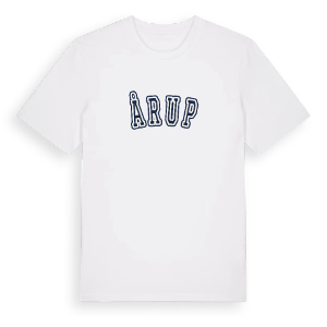 Årup college t-shirt – ekologisk bomull t-shirt från Pinshirt
