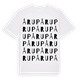 White t-shirt med Årup ordlek t-shirt