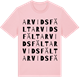 Pink Cotton t-shirt med Arvidsfält ordlek t-shirt