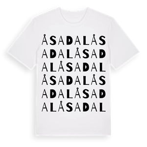 Åsadal ordlek t-shirt – ekologisk bomull t-shirt från Pinshirt