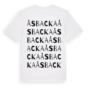 Åsbacka ordlek t-shirt – ekologisk bomull t-shirt från Pinshirt
