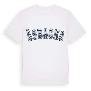 Åsbacka college t-shirt – ekologisk bomull t-shirt från Pinshirt