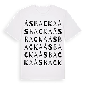Åsbacka ordlek t-shirt – ekologisk bomull t-shirt från Pinshirt