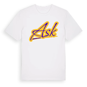 Ask baseball t-shirt – ekologisk bomull t-shirt från Pinshirt