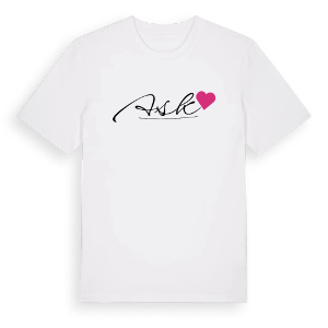 Ask hjärta t-shirt – ekologisk bomull t-shirt från Pinshirt