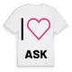 Jag älskar Ask t-shirt stort tryck