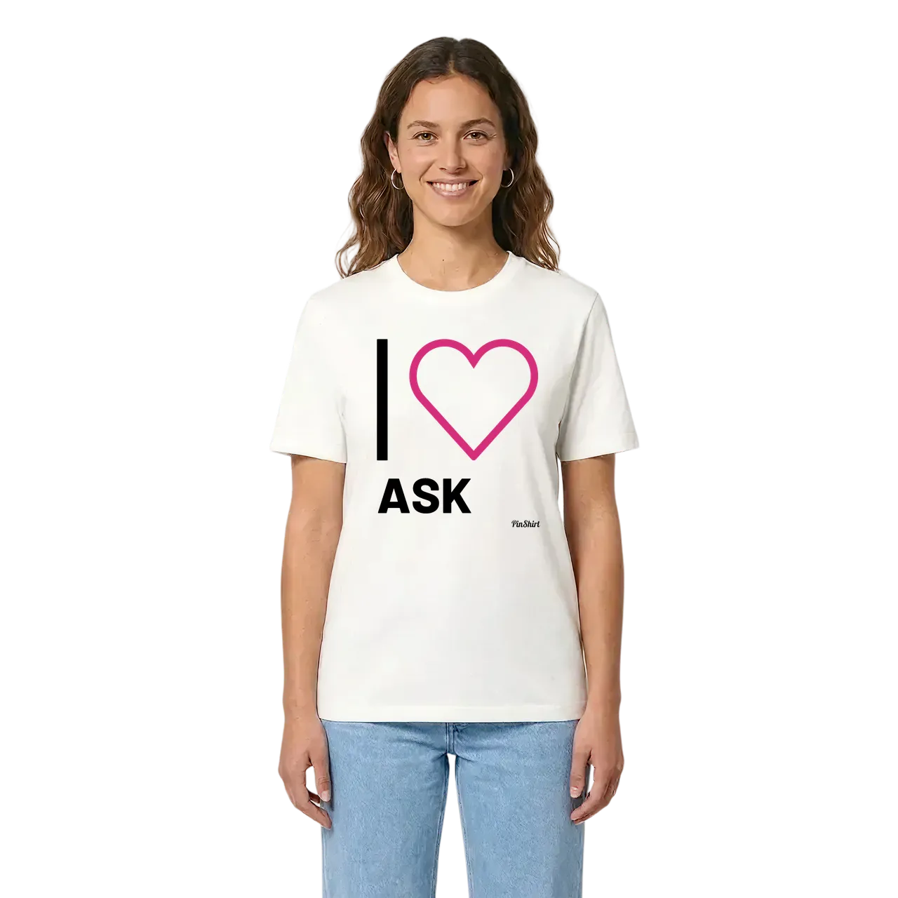 Jag älskar Ask t-shirt stort tryck i miljö