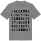 Mid Heather Gray t-shirt med Askerödshuset ordlek t-shirt