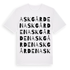 Askgården ordlek t-shirt – ekologisk bomull t-shirt från Pinshirt