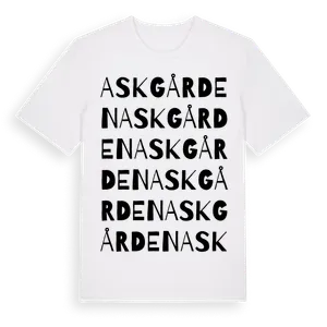 Askgården ordlek t-shirt – ekologisk bomull t-shirt från Pinshirt