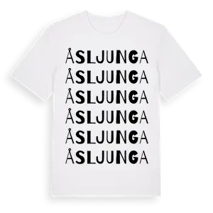 Åsljunga ordlek t-shirt – ekologisk bomull t-shirt från Pinshirt