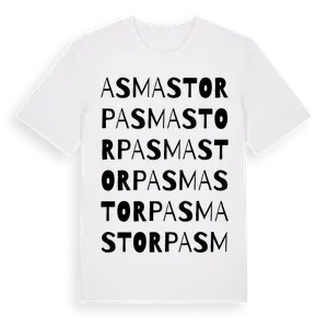 Asmastorp ordlek t-shirt – ekologisk bomull t-shirt från Pinshirt