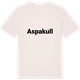 Vintage White t-shirt med Aspakull fetstil t-shirt
