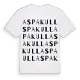 Aspakull ordlek t-shirt