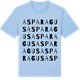 Blue Soul t-shirt med Asparagus ordlek t-shirt
