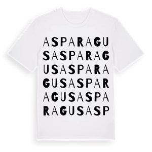 Asparagus ordlek t-shirt – ekologisk bomull t-shirt från Pinshirt