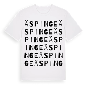 Äspinge ordlek t-shirt – ekologisk bomull t-shirt från Pinshirt