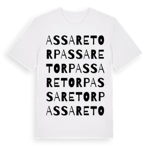 Assaretorp ordlek t-shirt – ekologisk bomull t-shirt från Pinshirt