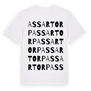 Assartorp ordlek t-shirt – ekologisk bomull t-shirt från Pinshirt
