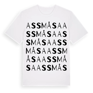 Assmåsa ordlek t-shirt – ekologisk bomull t-shirt från Pinshirt