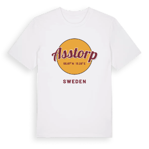 Asstorp cirkel t-shirt – ekologisk bomull t-shirt från Pinshirt