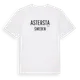White t-shirt med Astersta i Sverige t-shirt