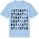 Blue Soul t-shirt med Astersta ordlek t-shirt