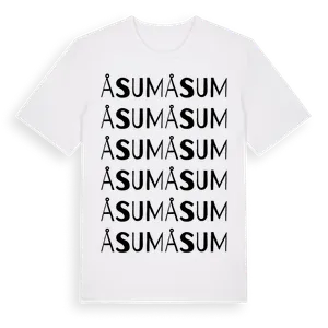 Åsum ordlek t-shirt – ekologisk bomull t-shirt från Pinshirt