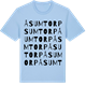 Blue Soul t-shirt med Åsumtorp ordlek t-shirt