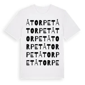 Åtorpet ordlek t-shirt – ekologisk bomull t-shirt från Pinshirt