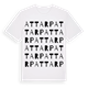 White t-shirt med Attarp ordlek t-shirt