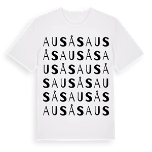 Ausås ordlek t-shirt – ekologisk bomull t-shirt från Pinshirt